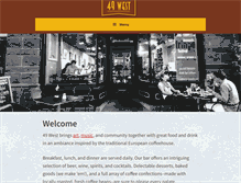 Tablet Screenshot of 49westcoffeehouse.com